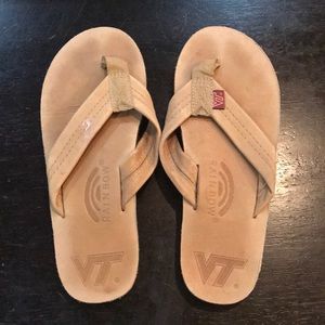 Virginia Tech Rainbow Flip Flops